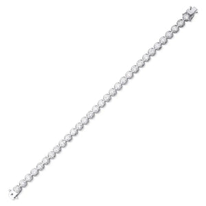 14K 10ct Lab Grown Diamond Twisted Tennis Bracelet