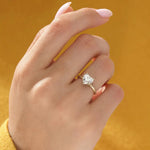 18K Solid Gold 1.00 CT Heart Cut Solitaire Lab Grown Diamond Engagement Ring - Alternate Angle | Riyanika Jewels