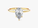 18K Solid Gold 1.00 CT Pear Cut Solitaire Natural Diamond Engagement Ring | Riyanika Jewels