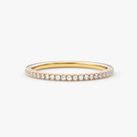 18K Solid Gold 1.00 CT 4-Prong Eternity Lab Grown Diamond Wedding Band | Riyanika Jewels