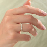 18K Solid Gold 1.00 CT 4-Prong Eternity Lab Grown Diamond Wedding Band - View 6 | Riyanika Jewels