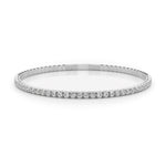 14K Solid Gold Lab Grown Diamond Flexi Bangle