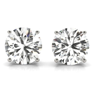 14K 1ct Lab Grown Diamond Solitaire Stud Earrings