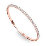14K 1ct Lab Grown Diamond Bangle