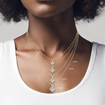 18K Solid Gold Lab Grown Diamond Cushion Cut Solitaire Necklace – 2.00 Ct Pendant for Valentine’s - Detail | Riyanika Jewels