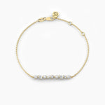 14K Solid Gold Multi-Shape Natural Diamond Bracelet