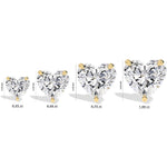 14K Lab Grown Diamond Solitaire Stud Earrings