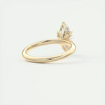 18K Solid Gold 1.50 CT Natural Diamond Marquise Cut Prong Set Engagement Ring - View 6 | Riyanika Jewels