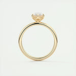 14K 1.5ct Natural Diamond Marquise Cut Solitaire Engagement Ring