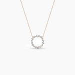 14K Lab Grown Diamond Cluster Pendant