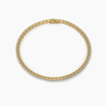 14K Solid Gold Natural Diamond Heart Cut Tennis Bracelet – Perfect Wedding or Christmas Gift