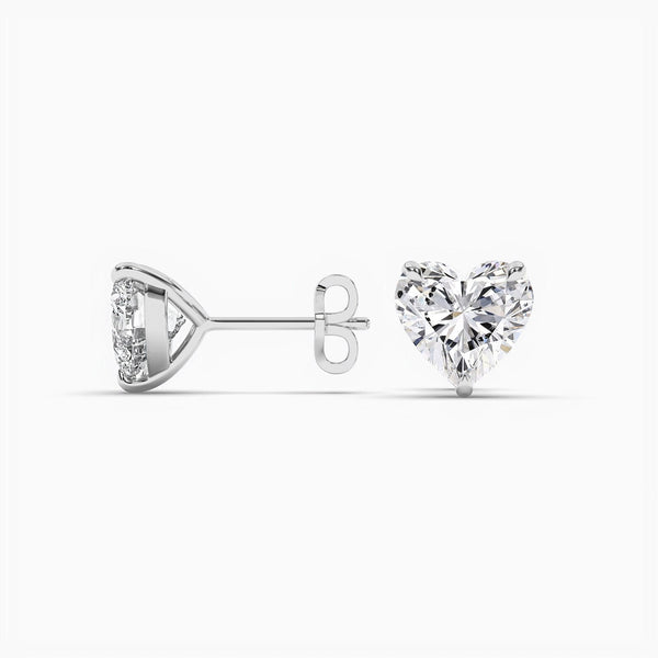 14K Lab Grown Diamond Solitaire Stud Earrings