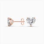 14K Lab Grown Diamond Solitaire Stud Earrings