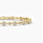 14K Lab Grown Diamond Round Cut Tennis Bracelet