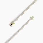 14K Solid Gold Lab Grown Diamond Heart Cut Tennis Bracelet – Perfect Wedding or Christmas Gift