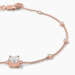 18K Solid Gold 1 Ct Natural Diamond Layering Bracelet - View 6 | Riyanika Jewels