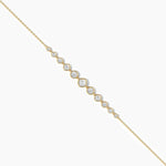 14K Lab Grown Diamond Bezel Bracelet