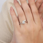14K 0.5ct Lab Grown Diamond Round Cut Engagement Ring
