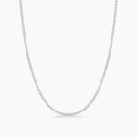 14K Solid Gold Flexible Natural Diamond Tennis Necklace | Choker Necklace