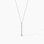 14K Solid Gold Classic Lab Grown Diamond Lariat Necklace