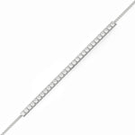 18k Solid Gold 3.00mm Lab Grown Diamond Tennis Bracelet - Close Up | Riyanika Jewels