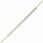 18k Solid Gold 3.00mm Lab Grown Diamond Tennis Bracelet - Detail | Riyanika Jewels