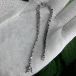 18K Solid Gold Lab Grown Diamond Round Cut Tennis Bracelet - Detail | Riyanika Jewels