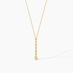 14K Solid Gold Classic Lab Grown Diamond Lariat Necklace