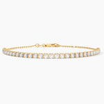 18k Solid Gold 2.50mm Natural Diamond Tennis Bracelet