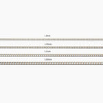 18k Solid Gold 2.00mm Natural Diamond Tennis Bracelet | Stackable Bracelet - Alternate Angle