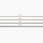 14K Solid Gold 2.00mm Natural Diamond Tennis Bracelet | Stackable Bracelet