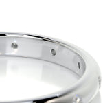 18K Solid Gold Natural Diamond Round Cut Flush Set Full Eternity Band - Detail | Riyanika Jewels