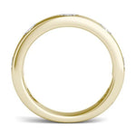 18K Solid Gold Lab Grown Diamond Marquise Cut Flush Set Eternity Band - Close Up | Riyanika Jewels