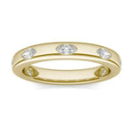 14K Natural Diamond Marquise Cut Eternity Band