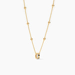 14K Natural Diamond Oval Cut Necklace