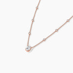 14K Lab Grown Diamond Oval Cut Necklace