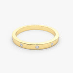 18K Solid Gold Lab Grown Diamond Round Cut Flush Set Full Eternity Band - Detail | Riyanika Jewels