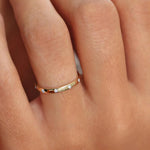 18K Solid Gold Lab Grown Diamond Round Cut Flush Set Full Eternity Band - Close Up | Riyanika Jewels