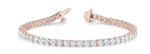 18K Solid Gold 2 Ct Lab Grown Diamond Tennis Bracelet - View 7 | Riyanika Jewels