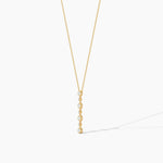 18k Solid Gold Lab Grown Diamond Statement Necklace For Women | Bridal Wedding Necklace - Detail