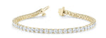18K Solid Gold 2 Ct Natural Diamond Tennis Bracelet