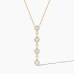 18k Solid Gold Natural Diamond Statement Necklace For Women | Bridal Wedding Necklace