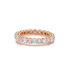 14K Lab Grown Diamond Round Cut Eternity Band