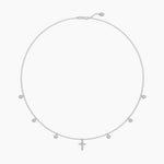 18k Solid Gold Natural Diamond Yard Necklaces For Women | Religious Jewelry - View 7