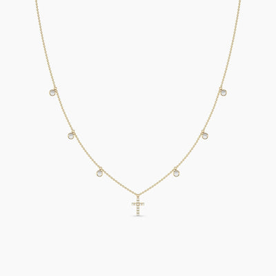 14K Solid Gold Lab Grown Diamond Yard Necklaces For Women | Religious Jewelry