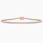 18K Solid Gold Lab Grown Diamond Tennis Bracelet – 2.00mm Dainty & Stackable for Women - View 7