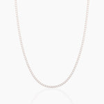 18k Solid Gold Flexible Lab Grown Diamond Tennis Choker Necklace For Women - View 6