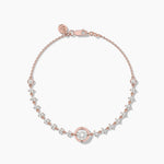 18k Solid Gold Lab Grown Diamond Tennis Bracelet | Stackable Bracelet - Close Up | Riyanika Jewels