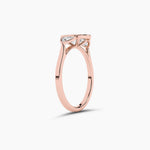 14K Solid Gold Lab Grown Diamond Promise Ring | Weeding Ring