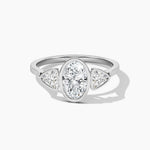 18k Solid Gold Lab Grown Diamond Promise Ring | Weeding Ring - View 7 | Riyanika Jewels